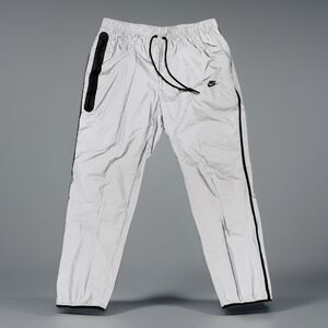 Nike Tech Woven Flash Pants Reflect Silver Black FZ7587- 035 Men Size S NWT